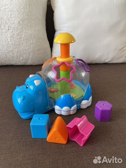 Игрушка бегемот-сортер