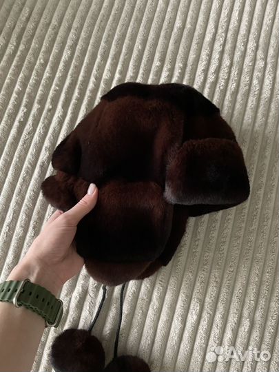 Шапка ушанка женская