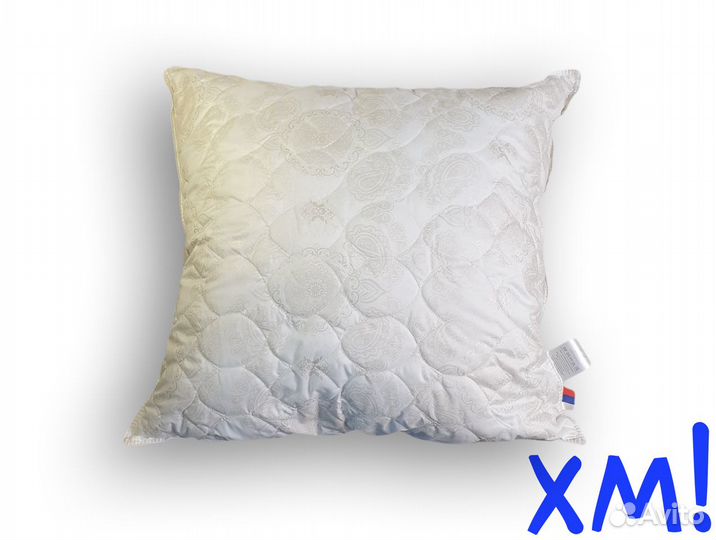 Подушка лебяжий пух 70х70 Иваново в тике