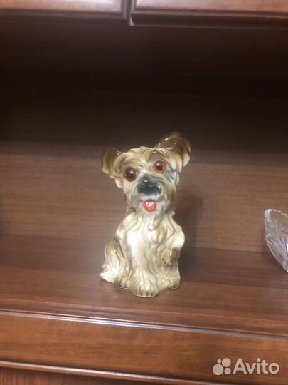 Фарфороаач статуэтка собака ночник