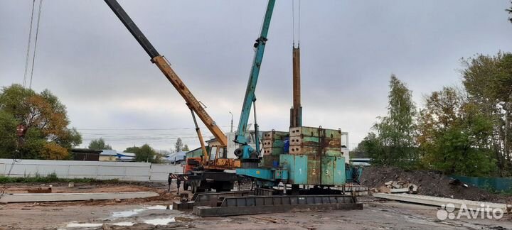 Свайный фундамент / Вдавливание Свай /Забивка свай