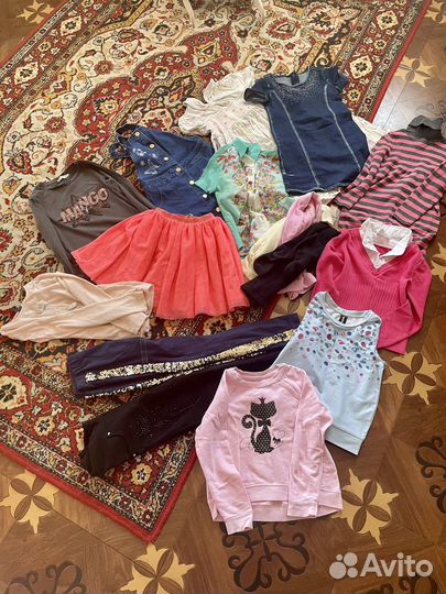 Детские вещи пакетом на девочку 128