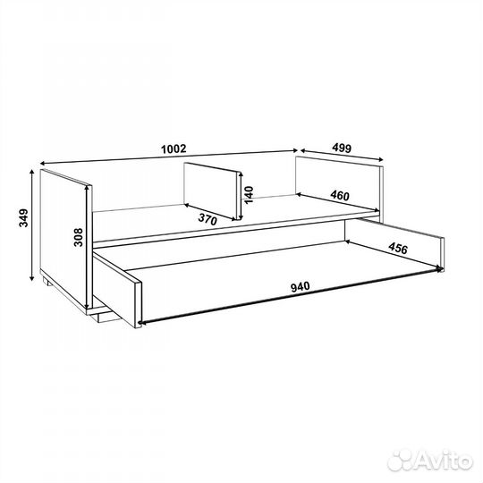 Лазурит настенная полка и тумба Летиция