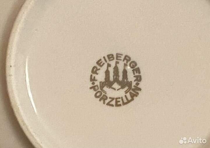 Винтажный кофейный сервиз Frеibеrger Роrzellan ГДР