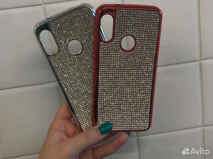 Чехол с камнями xoaomi redmi 6pro/mi A2 lite