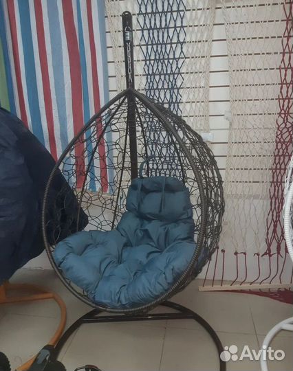 Подвесное кресло кокон для дома одноместное