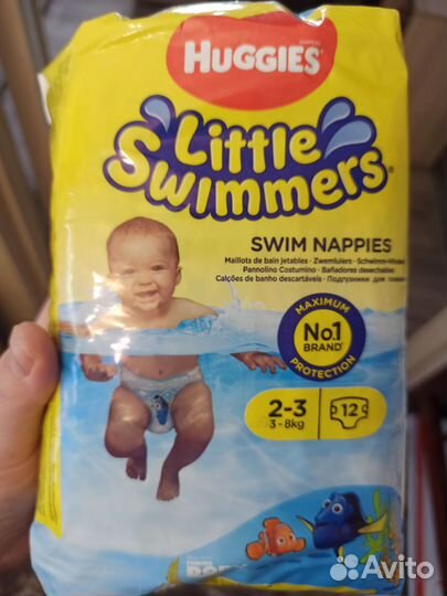 Памперсы детские для купания размер 2-3