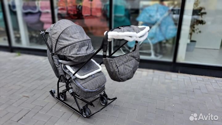 Санки коляска наши детки 6