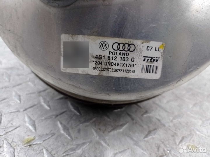 Вакуум тормозной Audi A7 4G 4G1612103G