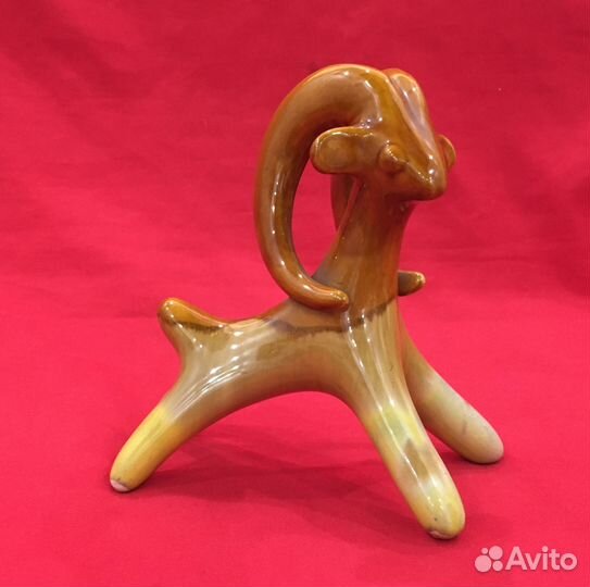 Статуэтка майолика. Архар, Баран. СССР