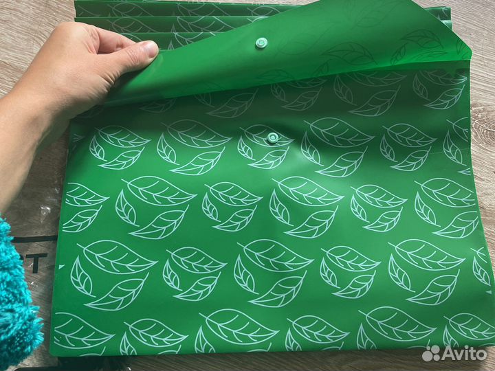 Папка-конверт с кнопкой (3 шт)