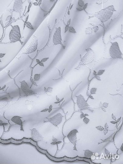 Тюль с вышивкой(Бельгия)