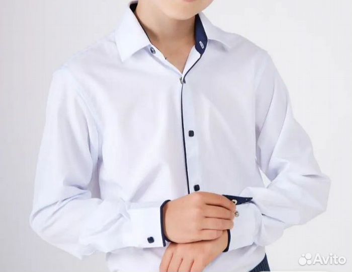 Белая рубашка для мальчика 122 размер
