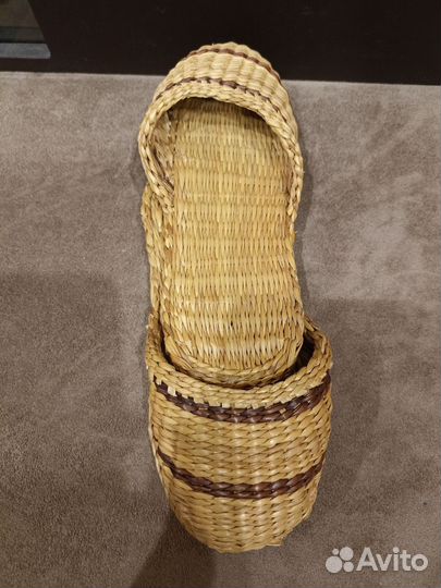 Сувенирные плетеные тапочки,Флажок СССР 7 ноября