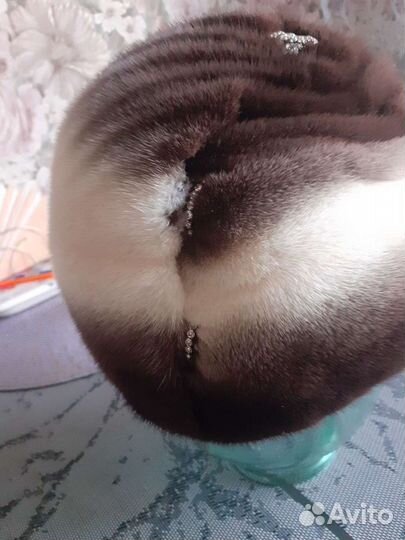 Женская норковая шапка