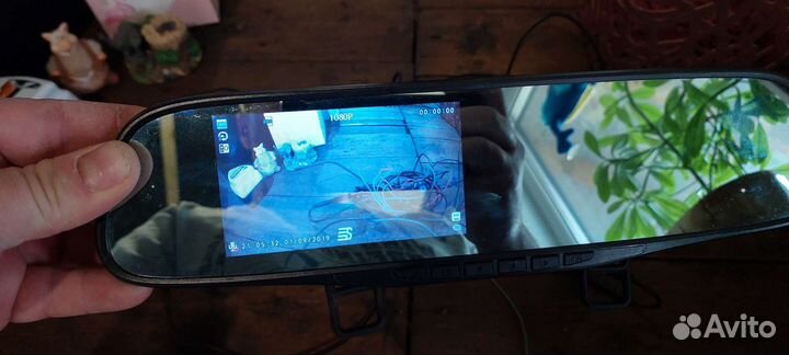 Видеорегистратор зеркало с камерой заднего вида