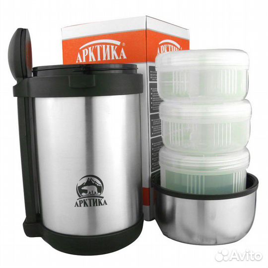 Термос Арктика для еды с контейнерами 403-1500