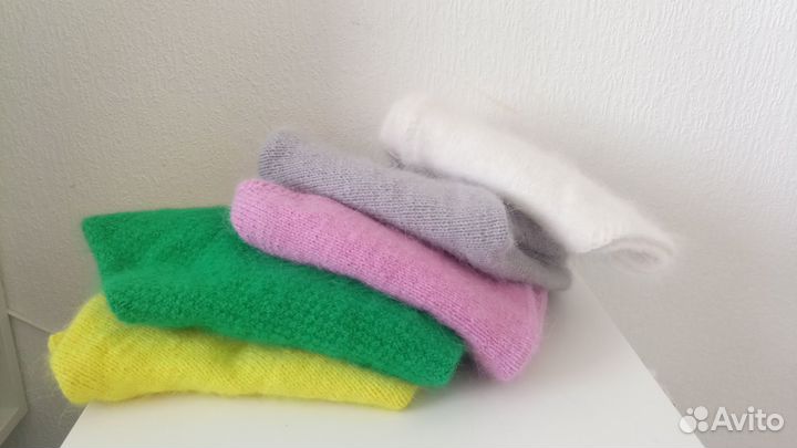 Косынка бактус пух норки (капор, косышка, шаль, ша