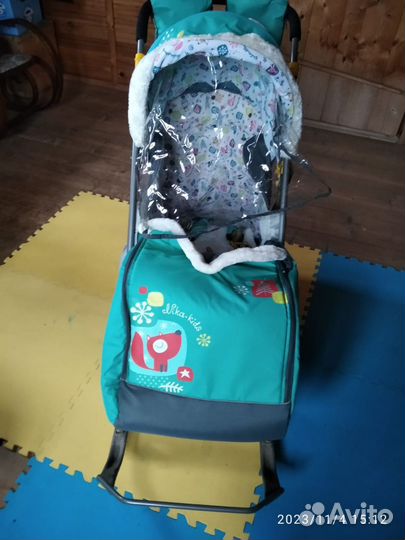 Детские санки коляска ника 7 8