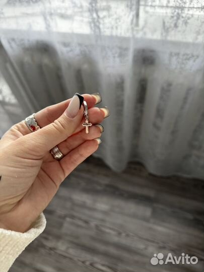 Серьги sokolov с крестом