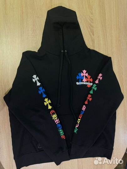 XL size Chrome Hearts Multi Color Cross Hoodie