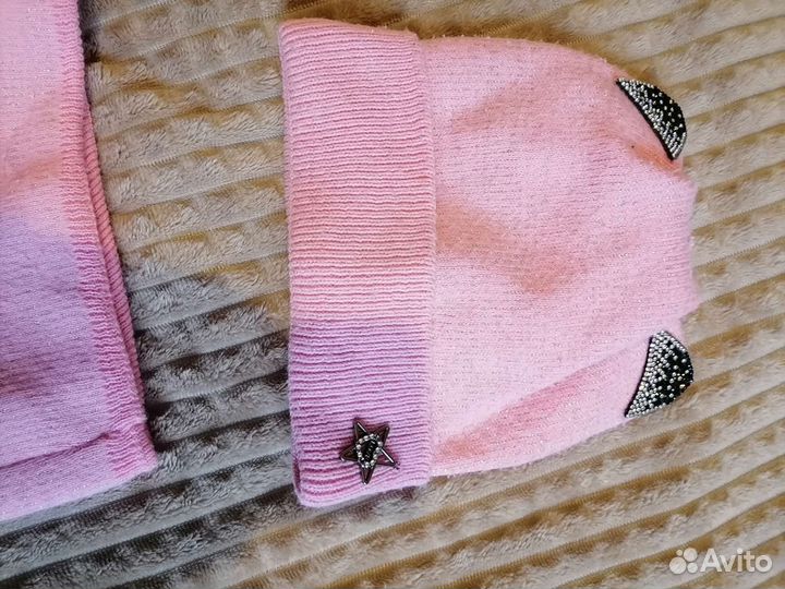 Шапка и шарф для девочки