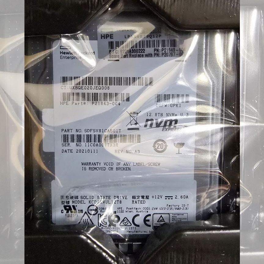 [P20797-001] Жесткий Диск Ssd 12,8tb Nvme U.3 Sff P20797-001