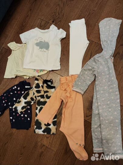 Вещи пакетом на девочку 74