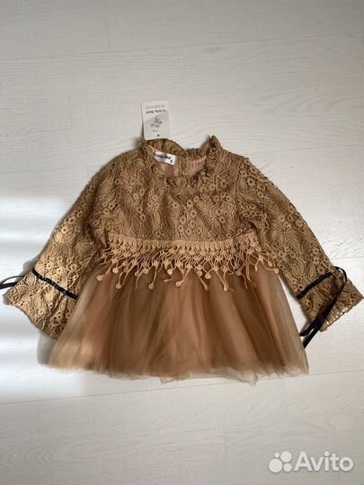 Новое платье для девочки 68см