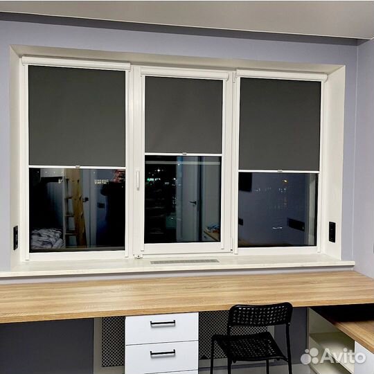 Рулонные шторы без сверления