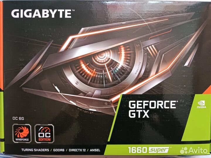 Видеокарта Gigabyte GeForce GTX 1660 super 6Gb