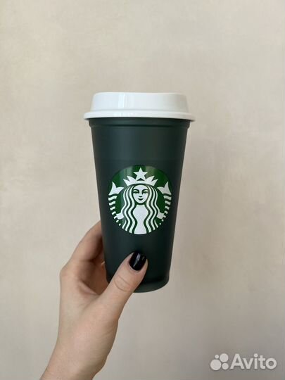 Сткан Starbaks многоразовый пластик
