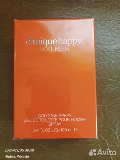 Clinique happy for men Одеколон
