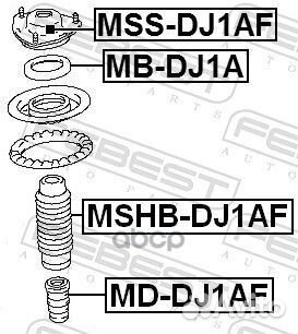Подшипник опоры амортизатора MB-DJ1A MB-DJ1A Fe
