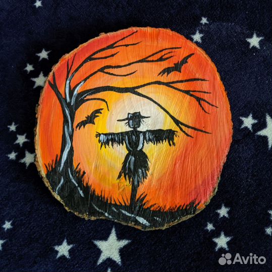 Картина на спиле дерева