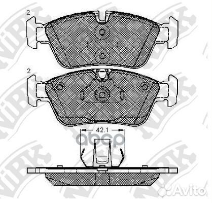 Колодки BMW 3 E36,E46 91- PN0010 NiBK