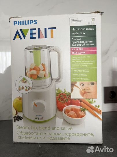 Пароварка блендер philips avent 2 в 1