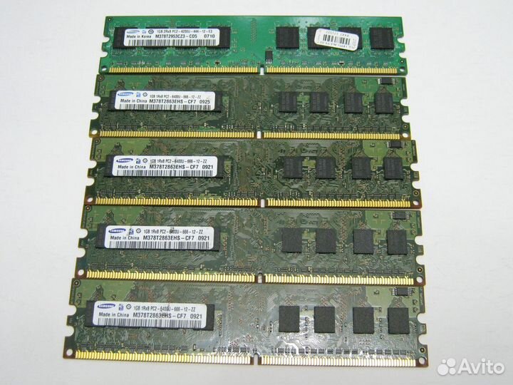 Оперативная память DDR2 1Гб / 512мб / 256мб