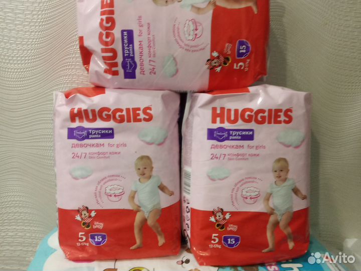 Подгузники трусики huggies 5