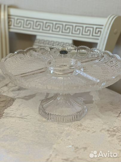 Хрустальная менажница
