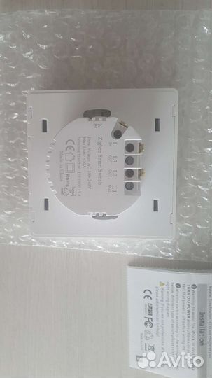 Умный выключатель 1к ZigBee с нейтральным проводом