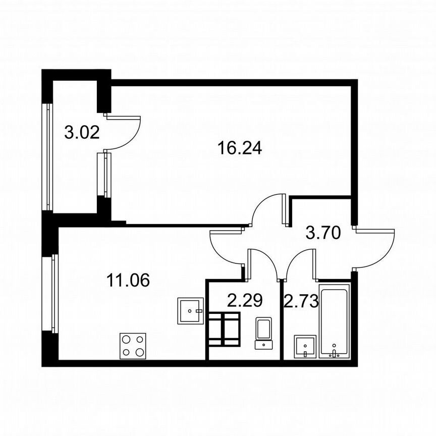 1-к. квартира, 37,5 м², 5/9 эт.