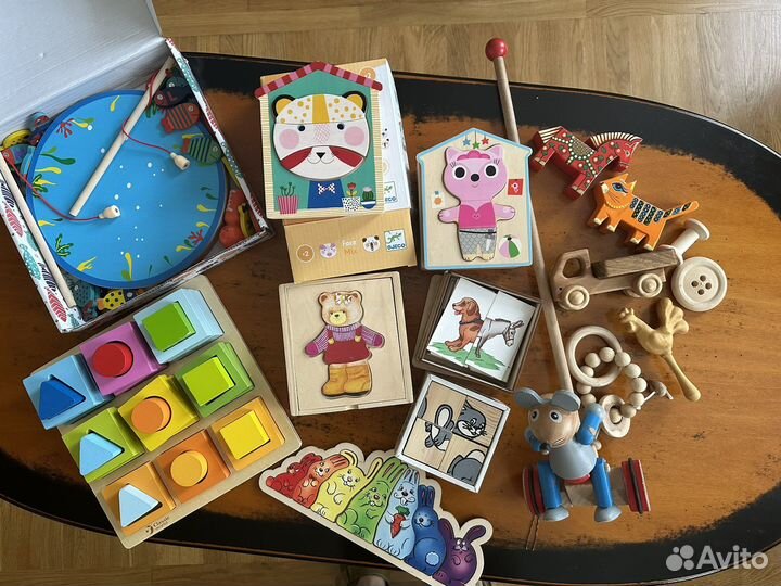 Деревянные игрушки пакетом