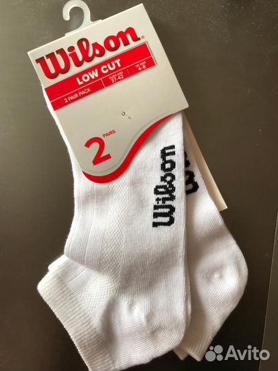 Новые носки Wilson,размер 37-42 (цена за две пары)