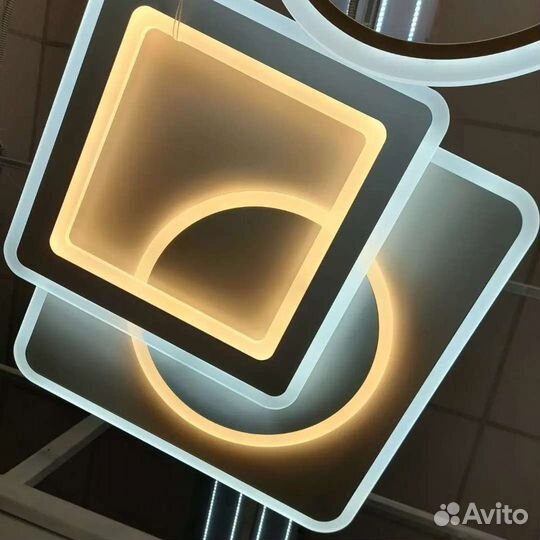 Новинки светодиодные LED люстры с RGB подсветкой