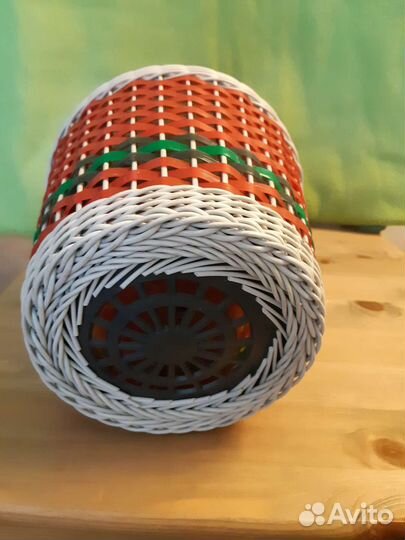 Бутыль стеклянная плетёнка