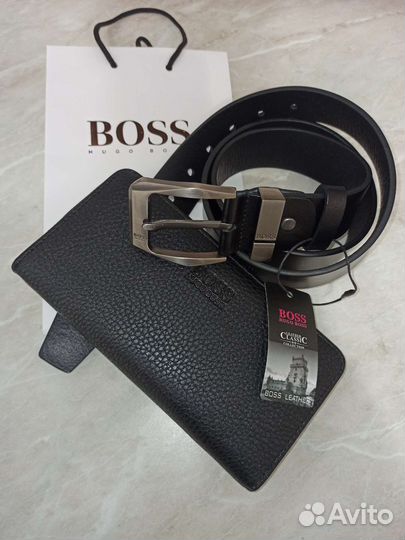 Мужской подарок Ремень мужской и Портмоне