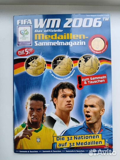 Альбом коллекционные монеты чм 2006 Германия
