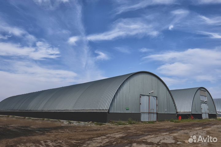 Строительство бескаркасных ангаров