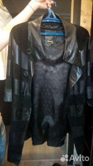 Кожаный плащ женский 46 (М) Италия, Prima Pelle